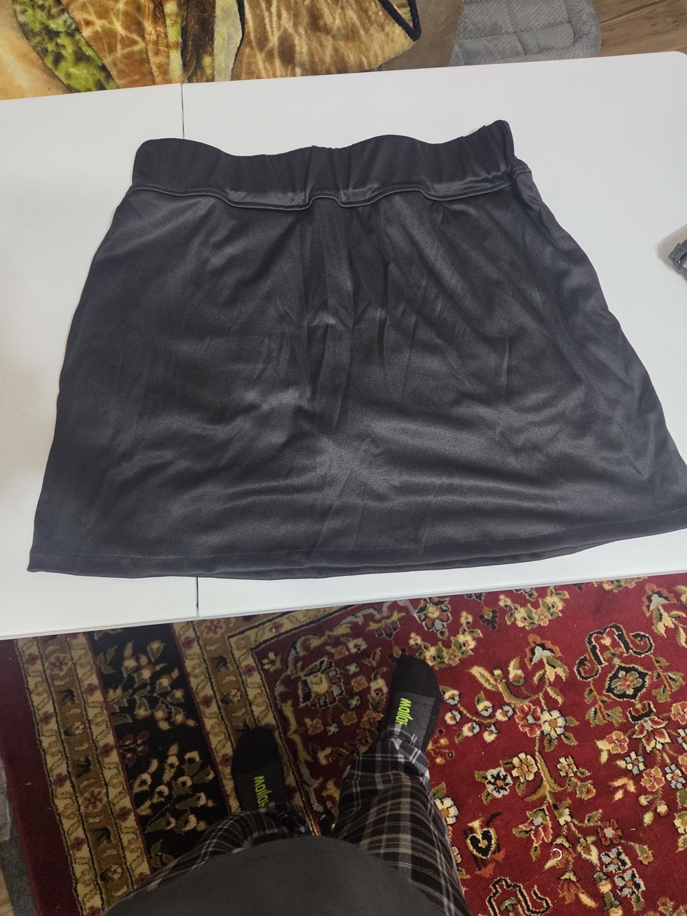 Classic Black Mini Skirt with Elastic Waist